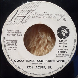 Roy Acuff Jr. Turpentine Blues / Good Times And T-Bird Wine USED VINYL 7INCH 45 RPM SINGLE PROMO