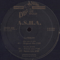 A.S.H.A. J.J. Tribute USED VINYL 12INCH 33 S RPM 45 RPM LIMITED EDITION