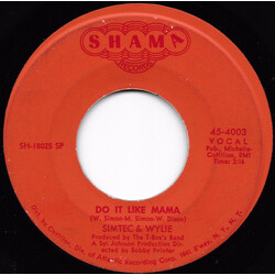 Simtec & Wylie Do It Like Mama / Can't Break Away USED VINYL 7INCH 45 RPM