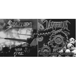 Dangerous Force / Solitude (15) Skullcrushing Savagery / Thrash Fire USED VINYL 7INCH 45 RPM LIMITED EDITION