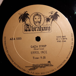 Errol Ince / Solo Harmonites Steel Orchestra Gaza Strip USED VINYL 12INCH 33 S RPM SINGLE
