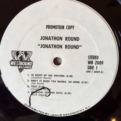 Jonathon Round Jonathon Round Vinyl LP USED