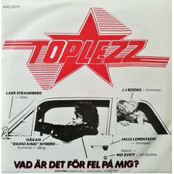 Toplezz Vad Är Det För Fel På Mig? USED VINYL 7INCH