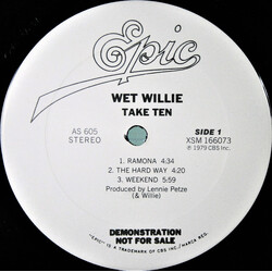 Wet Willie Take Ten USED VINYL 12INCH PROMO SAMPLER