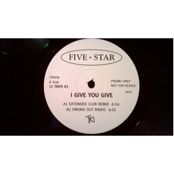 Five Star I Give You Give USED VINYL 12INCH PROMO