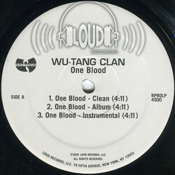 Wu-Tang Clan One Blood / Hollow Bones USED VINYL 12INCH PROMO