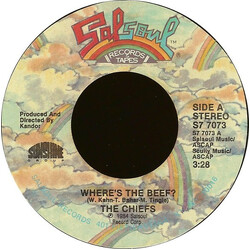 The Chiefs Where's The Beef? USED VINYL 7INCH 45 RPM STYRENE STEREO