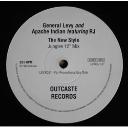 General Levy / Apache Indian The New Style USED VINYL 12INCH PROMO 33 S RPM