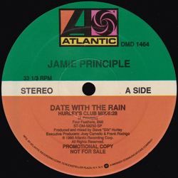 Jamie Principle Date With The Rain Vinyl 12" USED