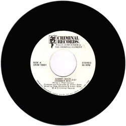 Wally Jump Jr & The Criminal Element Jummp-Back USED VINYL 7INCH 45 RPM