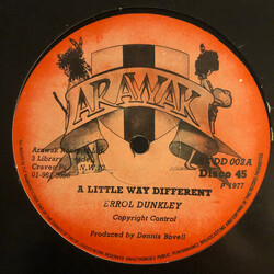 Errol Dunkley A Little Way Different USED VINYL 12INCH 45 RPM
