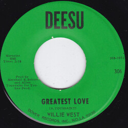 Willie West Greatest Love / Hello Mama USED VINYL 7INCH 45 RPM SINGLE