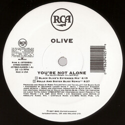 Olive You're Not Alone USED VINYL 12INCH 33 S RPM SINGLE
