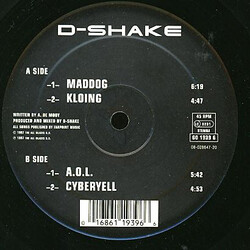 D-Shake Maddog USED VINYL 12INCH 45 RPM
