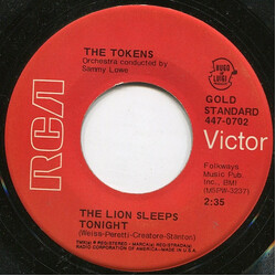 The Tokens The Lion Sleeps Tonight / B'Wa Nina (Pretty Girl) USED VINYL 7INCH 45 RPM SINGLE REISSUE MONO