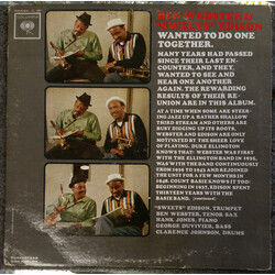 Ben Webster / Harry Edison Wanted To Do One Together Vinyl LP USED