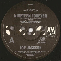 Joe Jackson Nineteen Forever USED VINYL 7INCH 45 RPM SINGLE