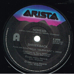 Shriekback Nemesis USED VINYL 7INCH 45 RPM SINGLE