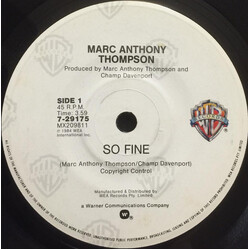 Marc Anthony Thompson So Fine USED VINYL 7INCH 45 RPM SINGLE
