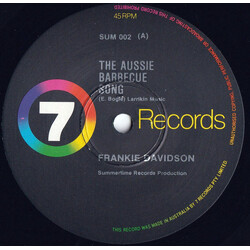 Frankie Davidson The Aussie Barbecue Song USED VINYL 7INCH 45 RPM SINGLE