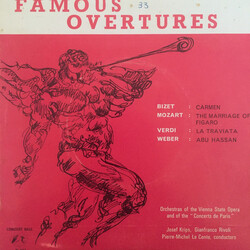Georges Bizet / Wolfgang Amadeus Mozart / Giuseppe Verdi / Carl Maria von Weber Famous Overtures USED VINYL 7INCH 33 S RPM EP STEREO