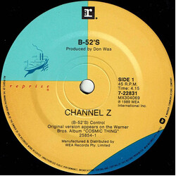 The B-52's Channel Z USED VINYL 7INCH 45 RPM SINGLE