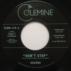 Orgone Don't Stop / Powerfeed USED VINYL 7INCH 45 RPM SINGLE