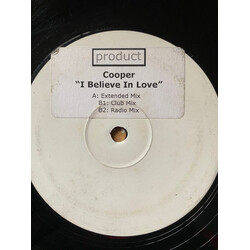 Cooper I Believe In Love USED VINYL 12INCH WHITE LABEL