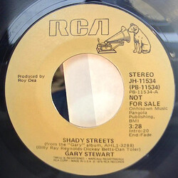 Gary Stewart Shady Streets USED VINYL 7INCH 45 RPM PROMO