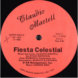 Claudio Martell Fiesta Celestial USED VINYL 12INCH 33 S RPM SINGLE STEREO
