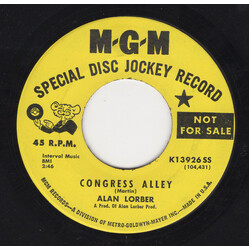 Alan Lorber Congress Alley / Massachusetts USED VINYL 7INCH 45 RPM SINGLE PROMO