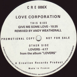 Love Corporation Give Me Some Love USED VINYL 12INCH 45 RPM PROMO