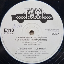 Sly & Robbie / Beenie Man / Luciano (2) Crazy Baldhead USED VINYL 12INCH 33 S RPM