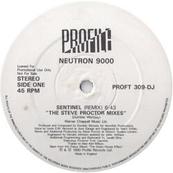 Neutron 9000 Sentinel (The Steve Proctor Mixes) USED VINYL 12INCH 45 RPM PROMO