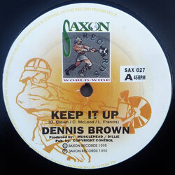Dennis Brown Keep It Up USED VINYL 12INCH 45 RPM