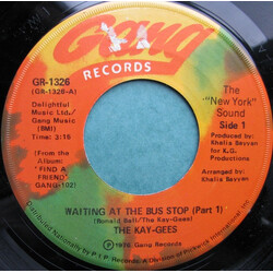 The Kay-Gees Waiting At The Bus Stop Vinyl 7" USED