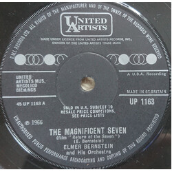 Elmer Bernstein & Orchestra The Magnificent Seven USED VINYL 7INCH 45 RPM SINGLE