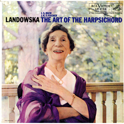 Johann Sebastian Bach / Johann Caspar Ferdinand Fischer / Wanda Landowska The Art Of The Harpsichord Vinyl LP USED