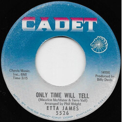 Etta James Only Time Will Tell / I'm Sorry For You USED VINYL 7INCH 45 RPM