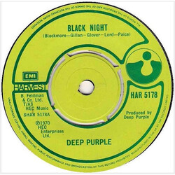 Deep Purple Black Night / Strange Kind Of Woman USED VINYL 7INCH SINGLE 45 RPM