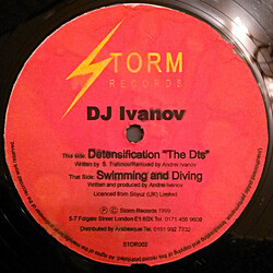 DJ Ivanov Detensification / Swimming and Diving USED VINYL 12INCH 33 S RPM