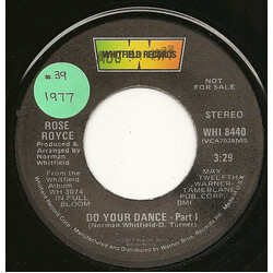 Rose Royce Do Your Dance - Part 1 VINYL 7" USED