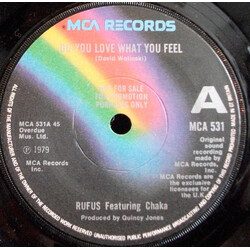 Rufus & Chaka Khan Do You Love What You Feel USED VINYL 7INCH 45 RPM SINGLE