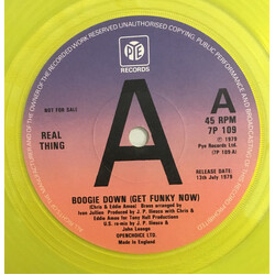 The Real Thing Boogie Down (Get Funky Now) USED VINYL 7INCH 45 RPM SINGLE PROMO