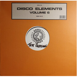 Disco Elements Volume Six USED VINYL 12INCH TEST PRESSING