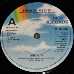 One Way Shine On Me USED VINYL 7INCH 45 RPM SINGLE