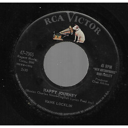 Hank Locklin Happy Journey USED VINYL 7INCH 45 RPM
