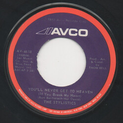 The Stylistics You'll Never Get To Heaven (If You Break My Heart) USED VINYL 7INCH 45 RPM SINGLE