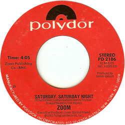Zoom (14) Saturday, Saturday Night / Distant Destiny USED VINYL 7INCH 45 RPM STYRENE STEREO