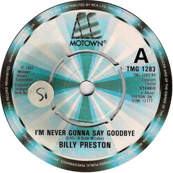 Billy Preston I'm Never Gonna Say Goodbye USED VINYL 7INCH 45 RPM SINGLE